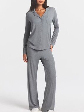 SKIMS Soft Lounge Sleep Set Heather Grey XS